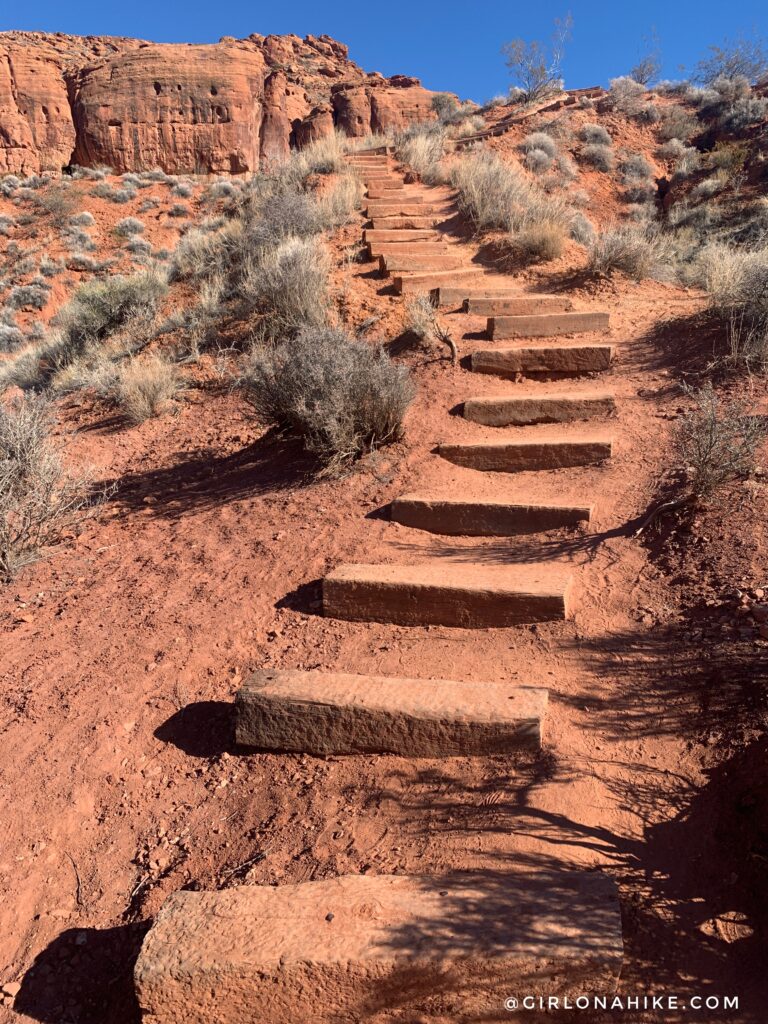 Hiking to Scout Cave, Snow Canyon State Park