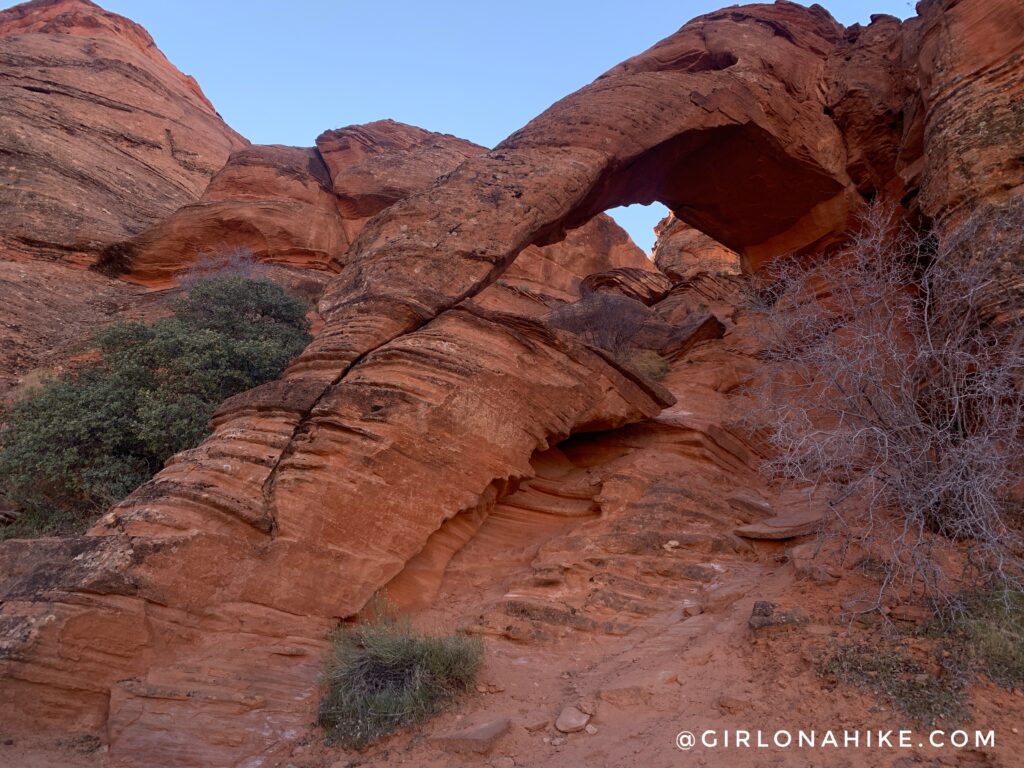 Hiking to Elephant Arch, St.George, Utah