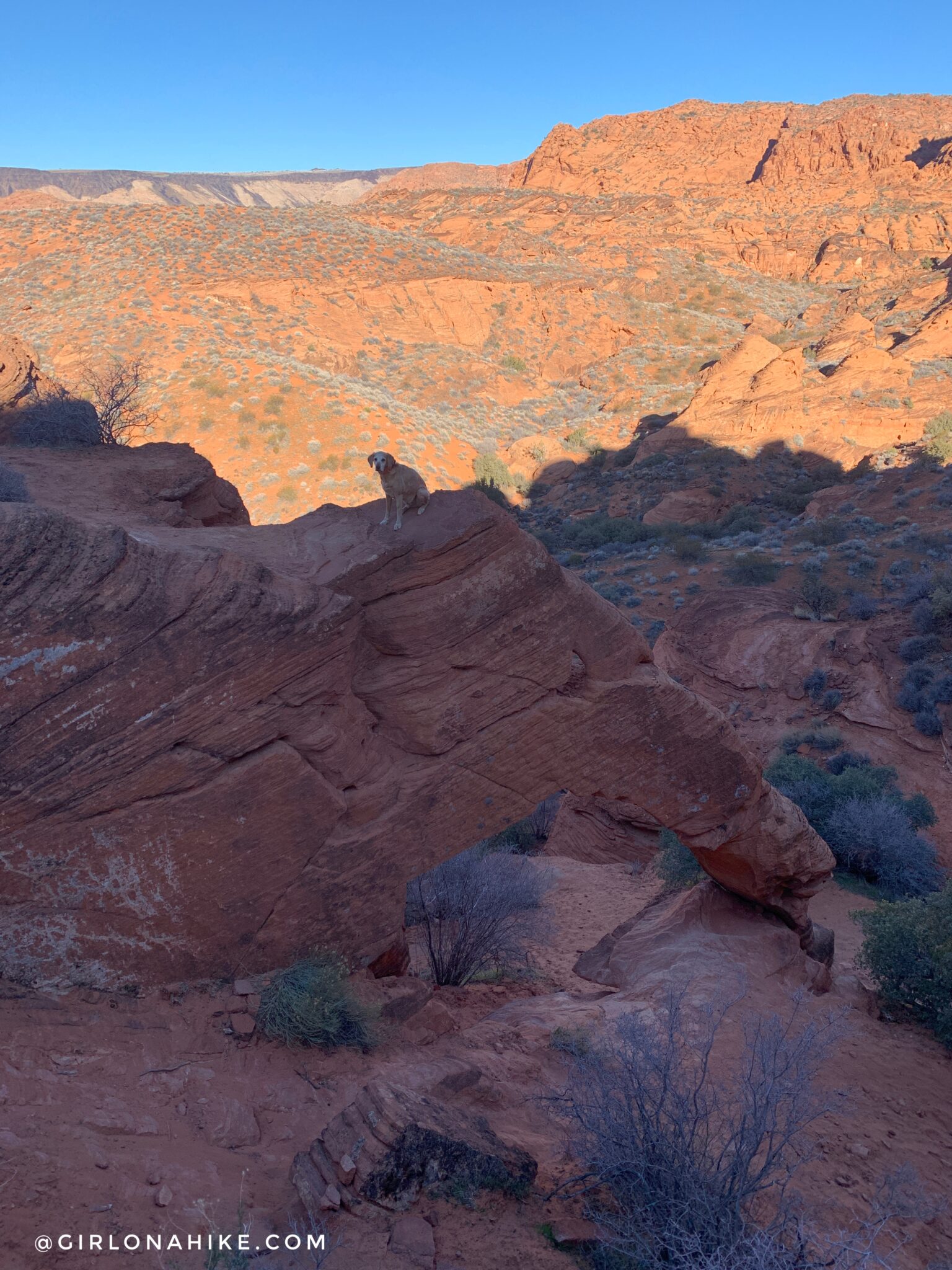 Hiking to Elephant Arch, St.George, Utah Girl on a Hike