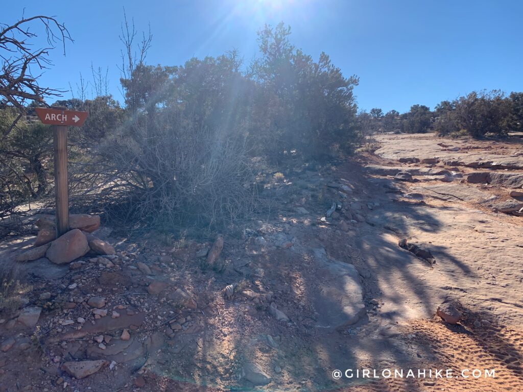 Hiking to Uranium Arch, Moab, Utah