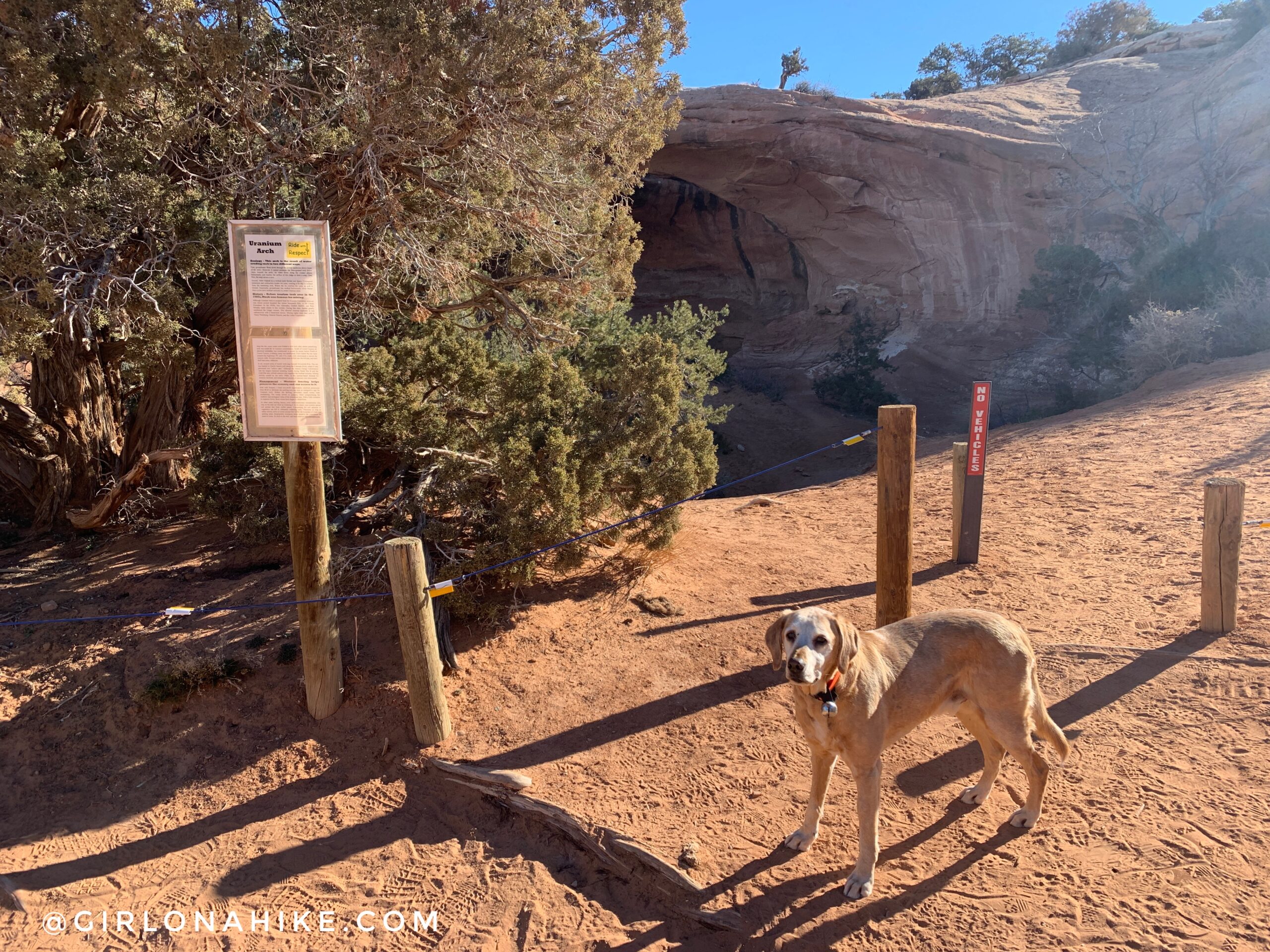 Hiking to Uranium Arch, Moab, Utah