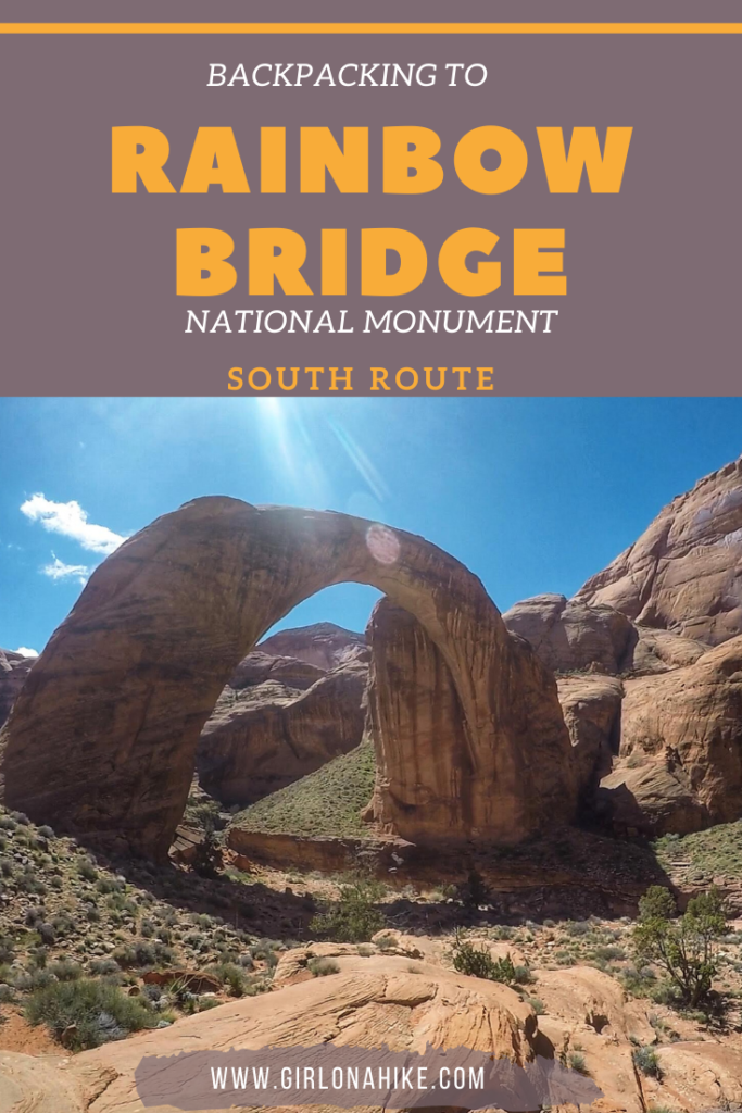 Backpacking to Rainbow Bridge National Monument - South Route