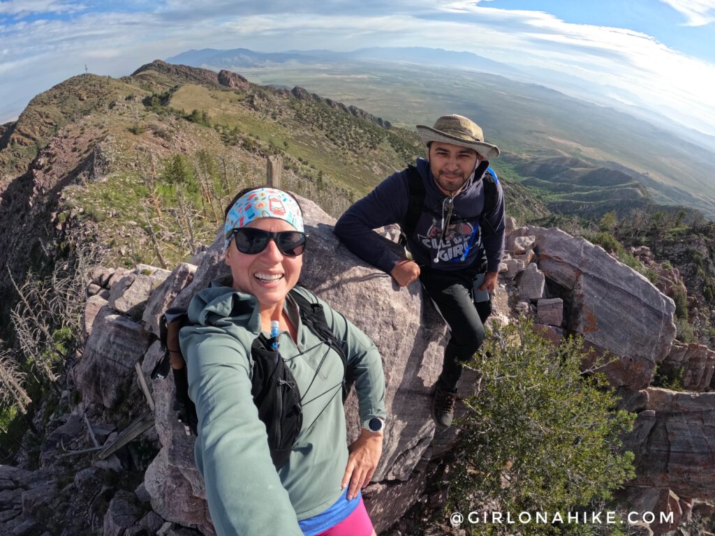 Hiking to Black Crook Peak, Sheeprock Mountains