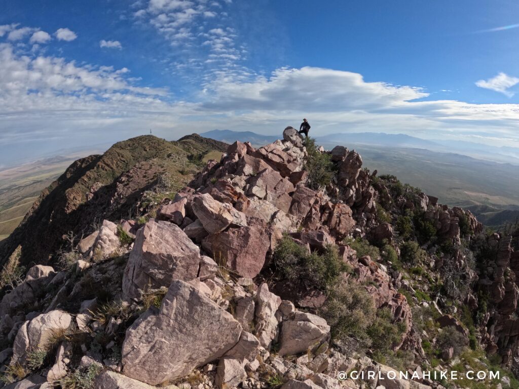 Hiking to Black Crook Peak, Sheeprock Mountains