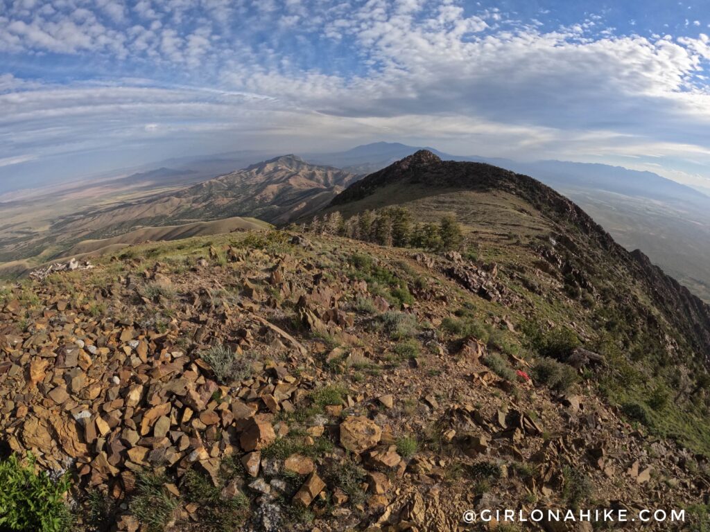 Hiking to Black Crook Peak, Sheeprock Mountains