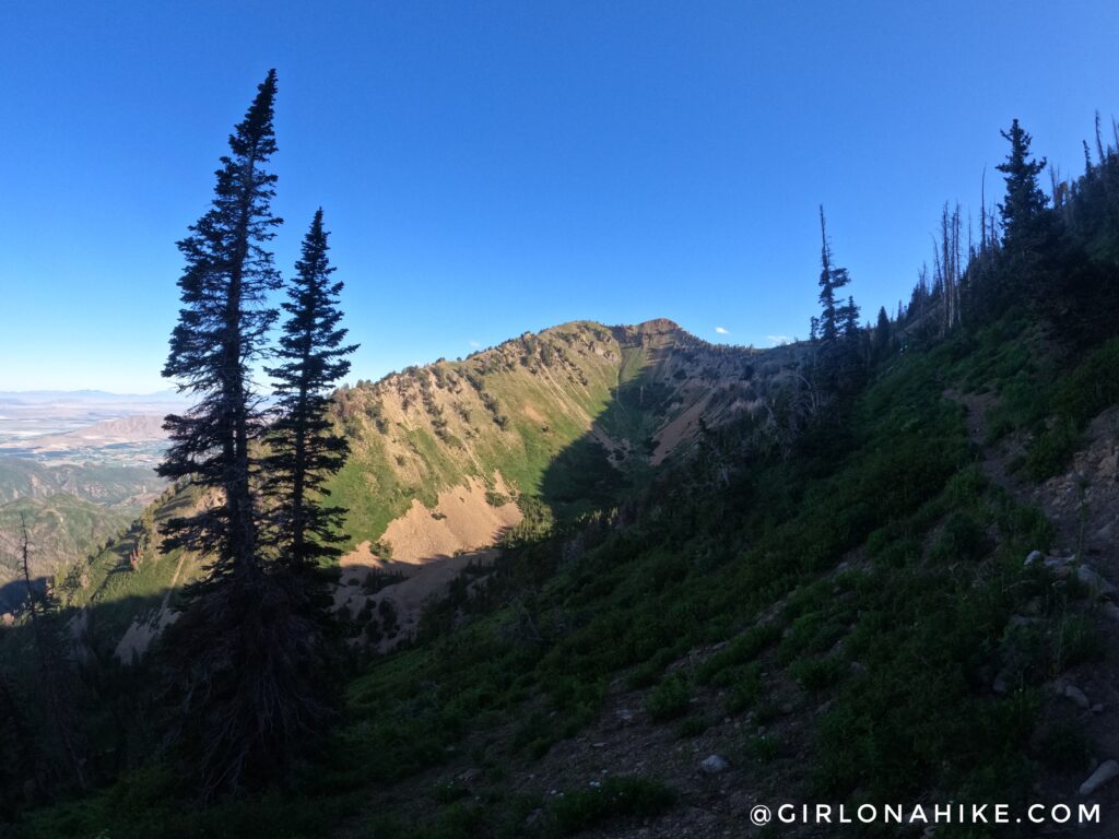 Hiking to Santaquin Peak