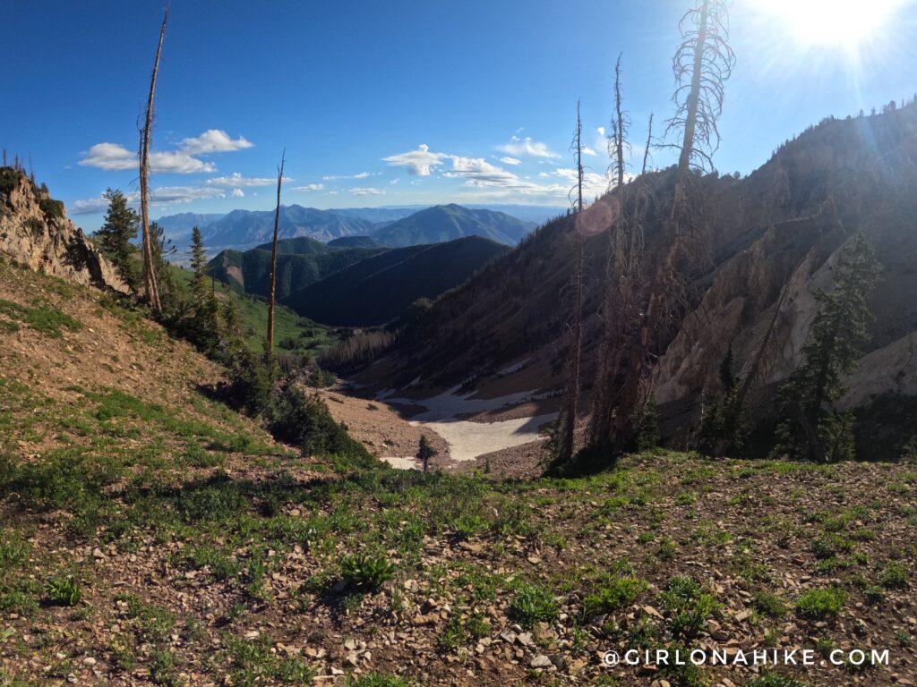 Hiking to Santaquin Peak