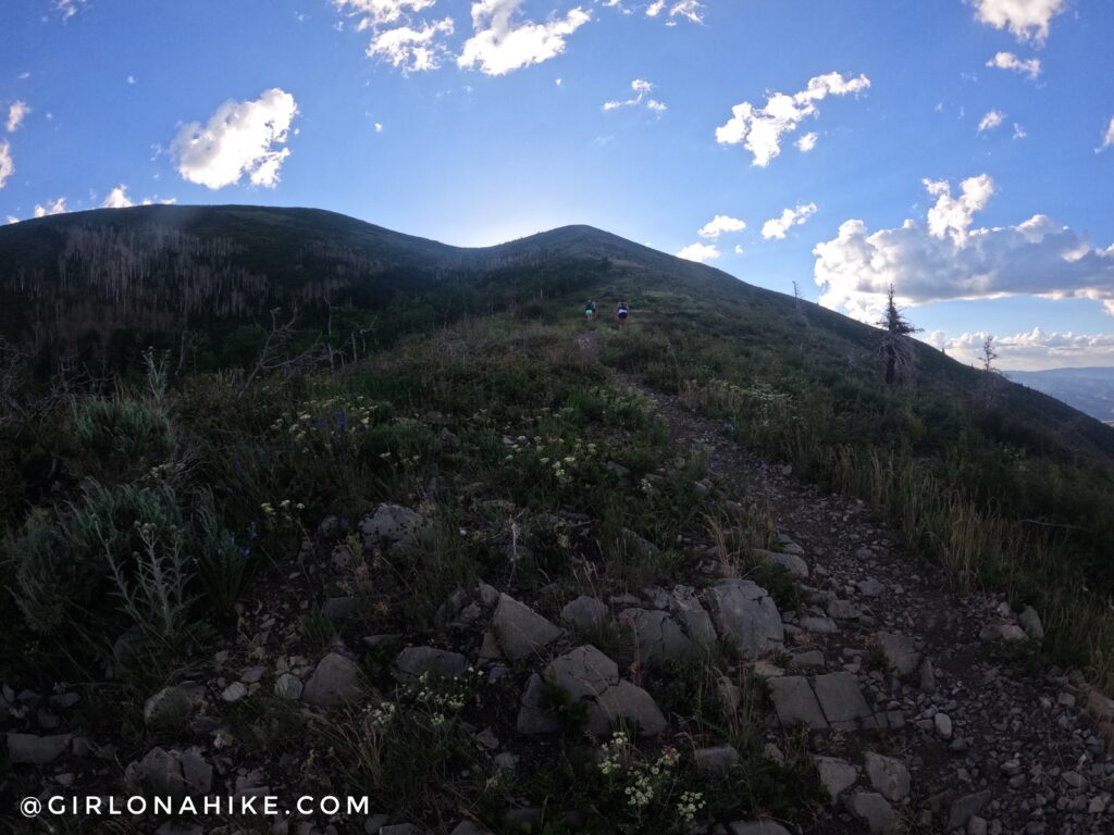 Hiking to Santaquin Peak