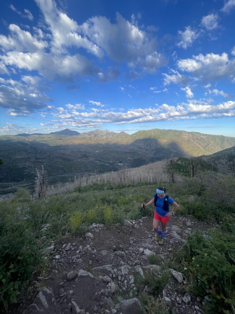 Hiking to Santaquin Peak