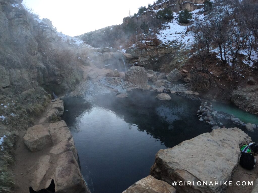 Hiking to Diamond Fork Hot Springs in Winter