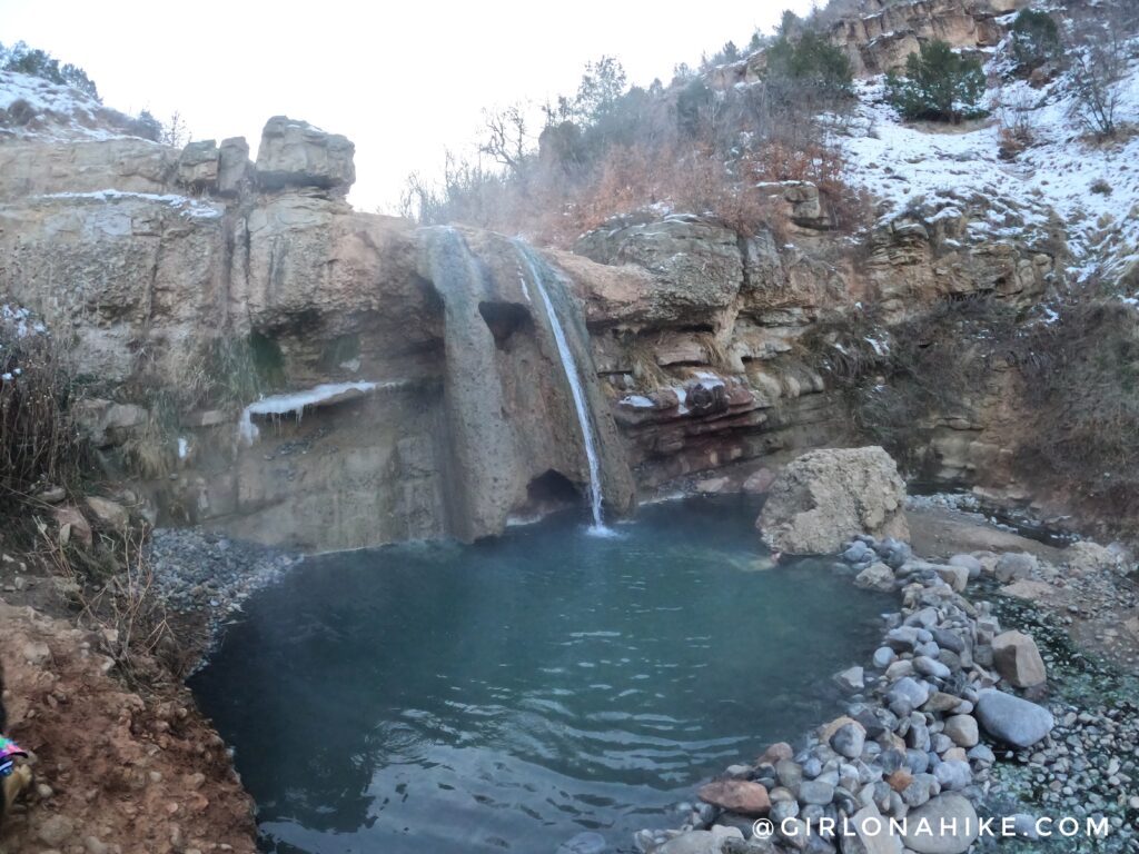 Hiking to Diamond Fork Hot Springs in Winter