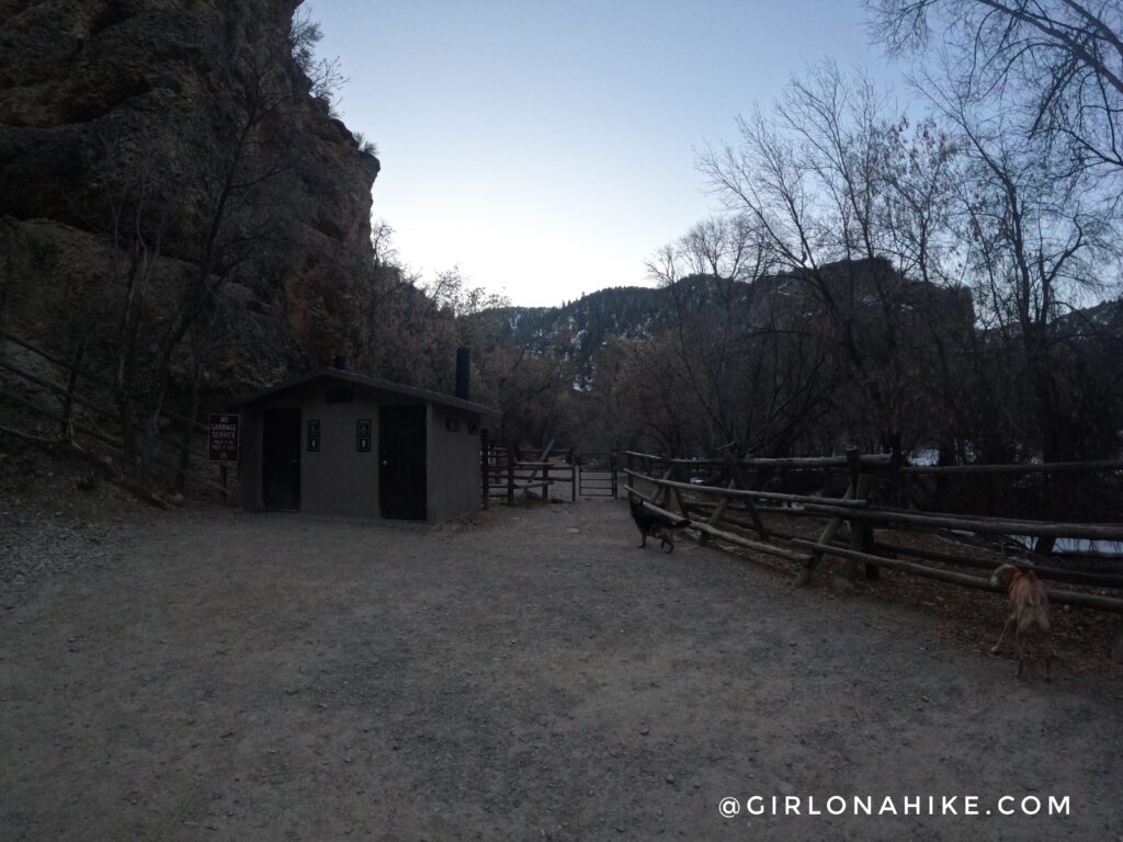 Hiking to Diamond Fork Hot Springs in Winter