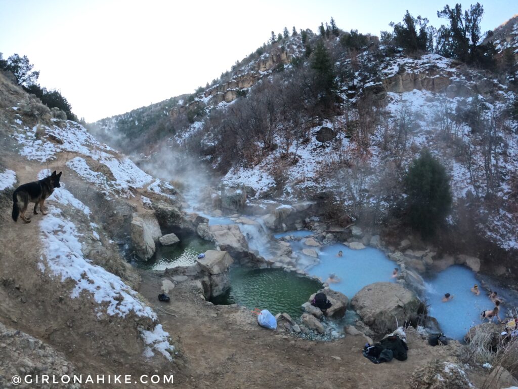 Hiking to Diamond Fork Hot Springs in Winter