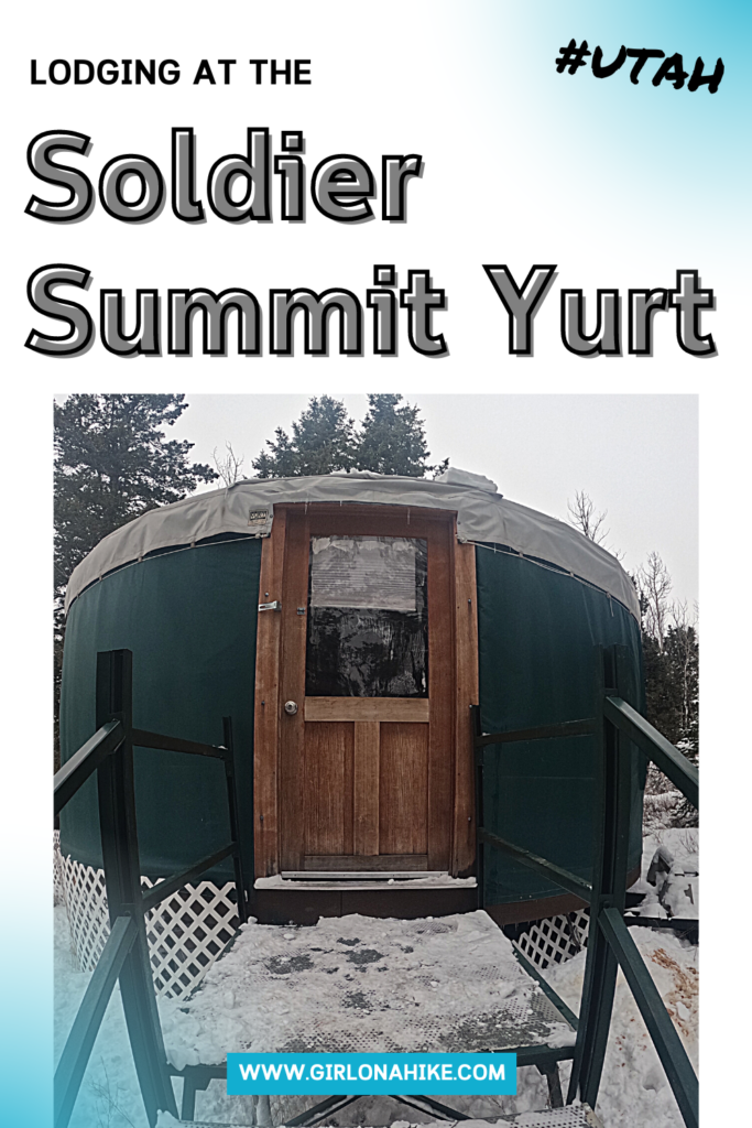 Lodging at the Soldier Summit Yurt, Utah