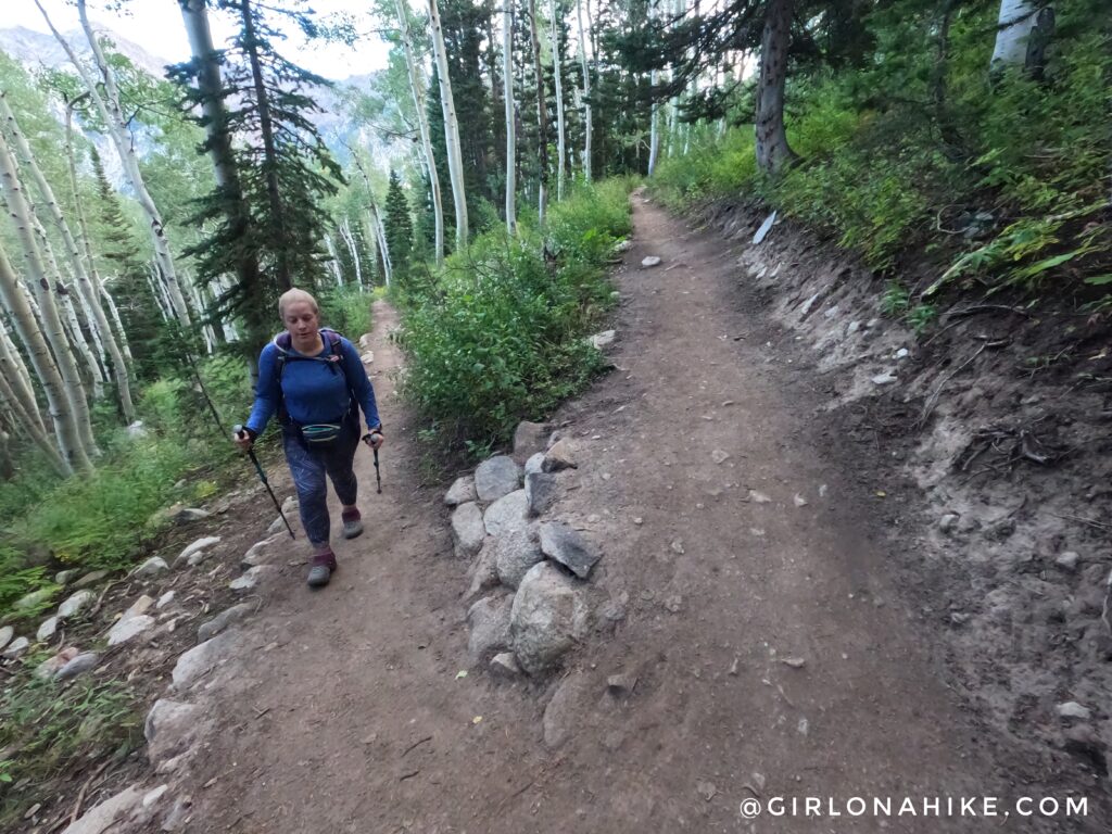 Hiking to Maybird Lakes, Little Cottonwood Canyon