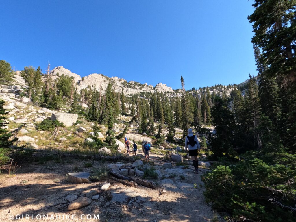 Hiking to Lone Peak via Jacob's Ladder