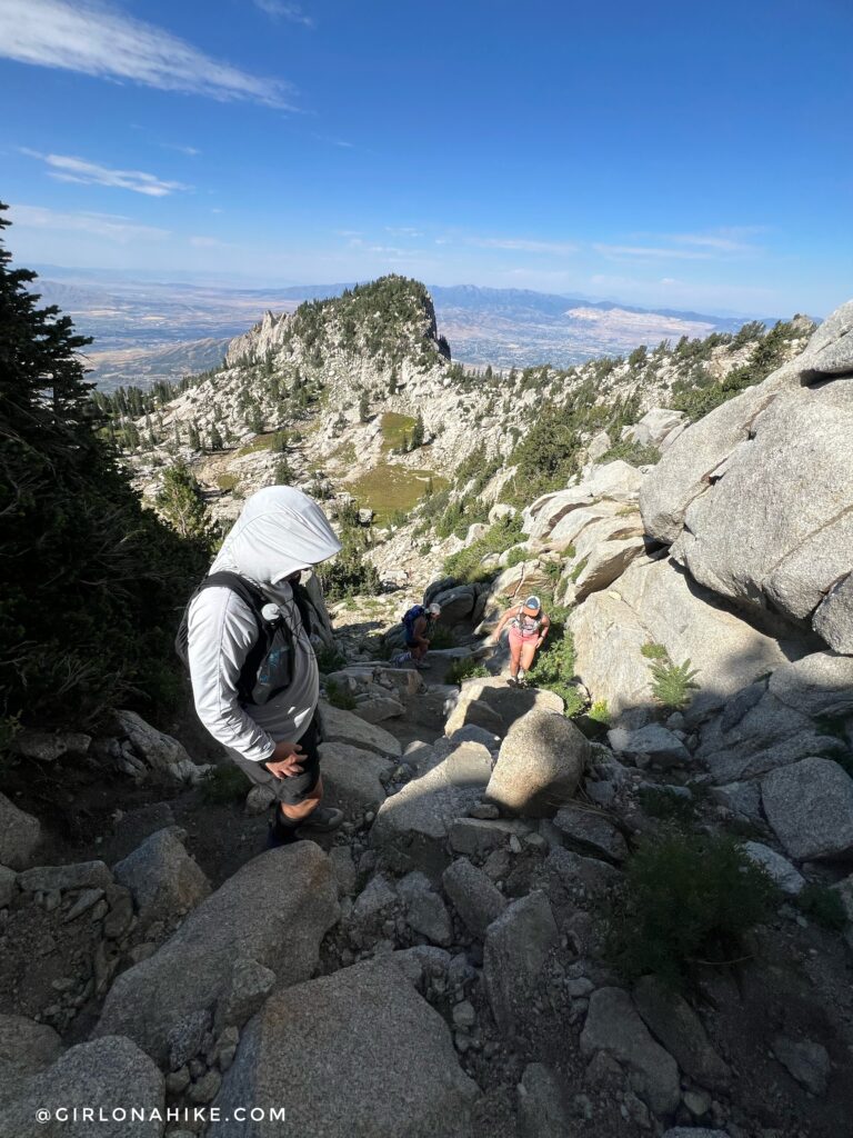 Hiking to Lone Peak via Jacob's Ladder