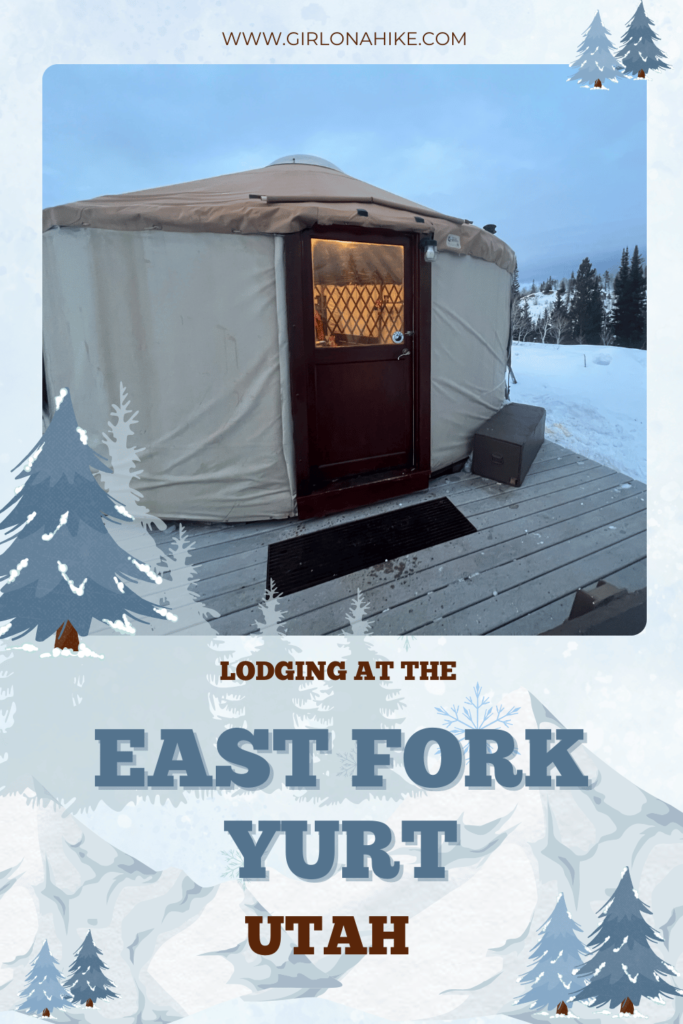 Lodging at the East Fork Yurt, Uintas