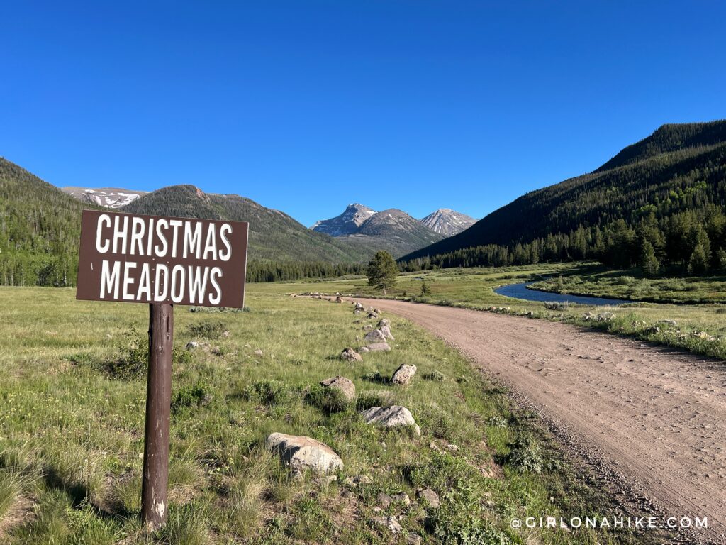 Christmas Meadows trailhead area in the High Uintas Wilderness Utah