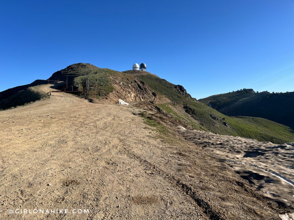 Old jeep road leading toward Francis Peak and Thurston Peak in Farmington Canyon Utah
