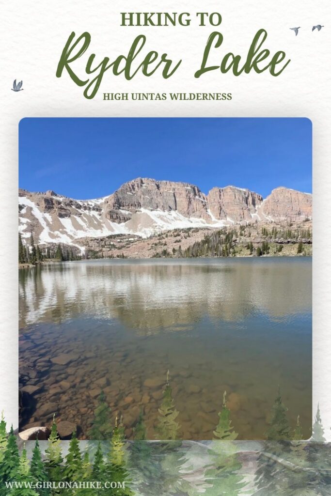 Hiking to Ryder Lake in the High Uintas Wilderness pinterest